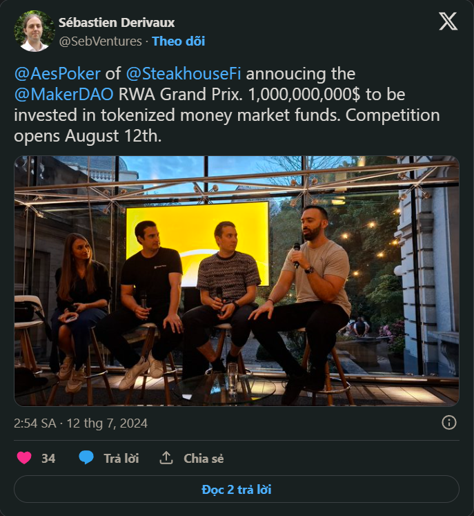 MakerDAO đầu tư khủng 1 tỷ USD vào RWA: Các tên tuổi lớn như BlackRock, Ondo và Superstate quan tâm
