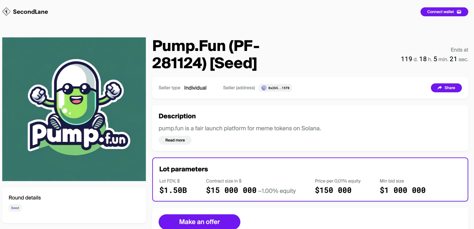 SecondLane Đưa Pump.fun Lên Thị Trường Với Giá Trị 1,5 Tỷ USD