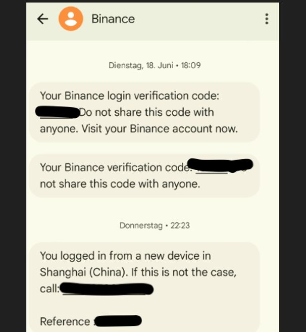 Kẻ gian nâng cấp thủ đoạn giả mạo Binance qua SMS để lừa đảo nạn nhân