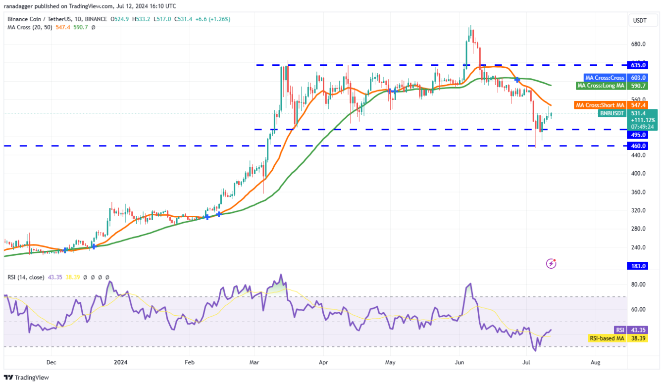 Nhận định thị trường ngày 13 tháng 7: Phân tích BTC, ETH, BNB, SOL, XRP